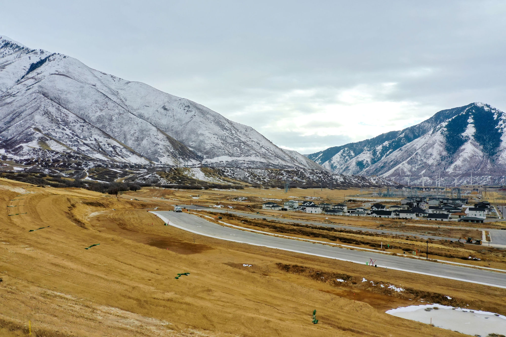 mapleton heights drone photo