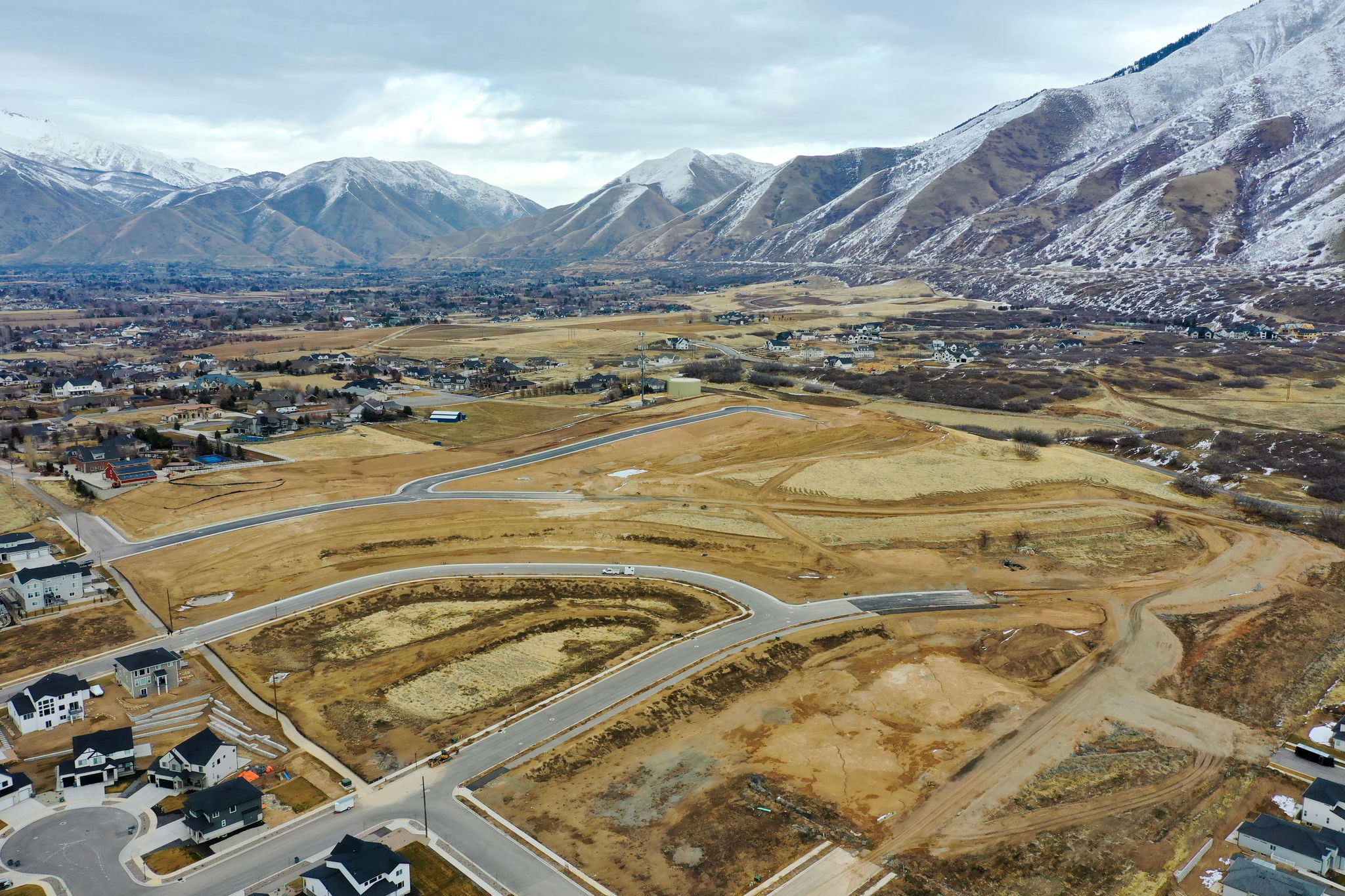 mapleton heights drone photo